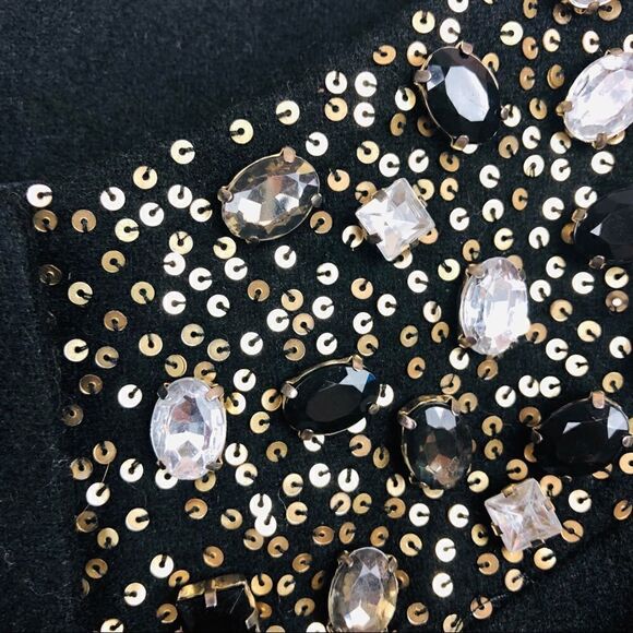 Central Park West | gems embellished top Sz M - Picture 6 of 6